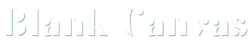blank canvas logo- white